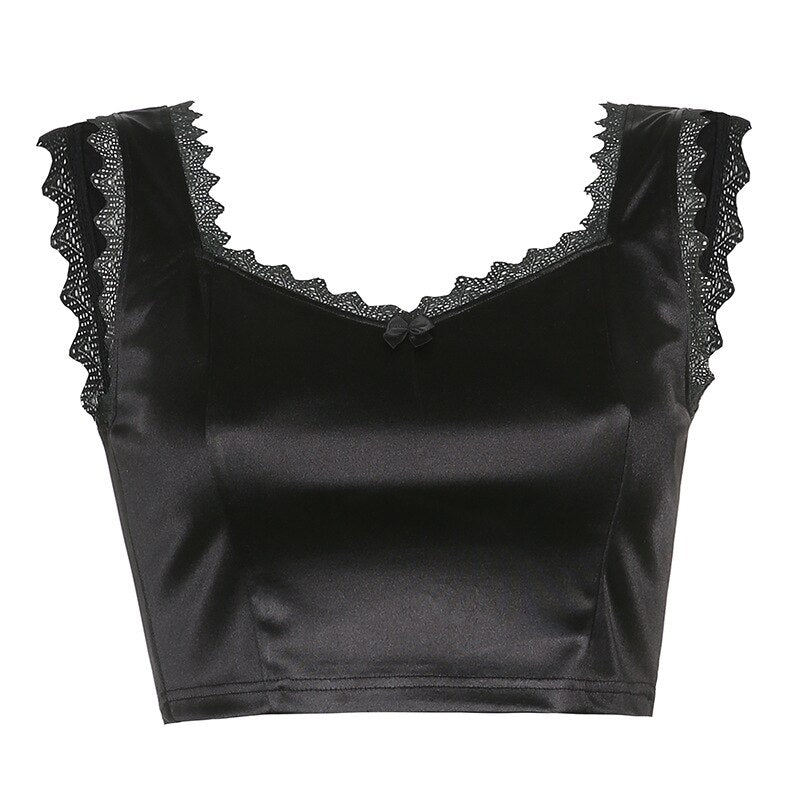 Bow Lace Top - Elegant Feminine Style | emerallda