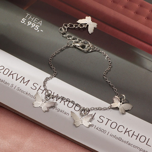 Mariposa Butterfly Silver Jewelry - 18.5cm Style | emerallda