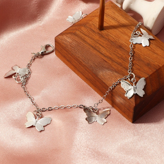 Mariposa Butterfly Silver Jewelry - 18.5cm Style | emerallda