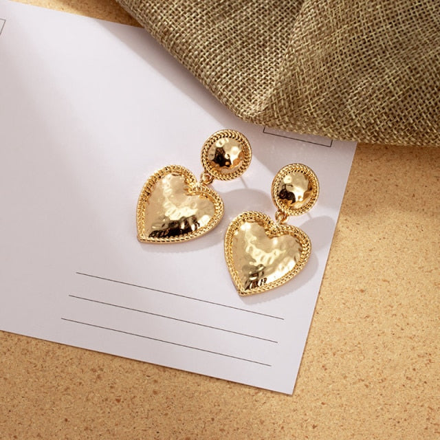 Heart Shaped Sterling Silver Earrings | emerallda