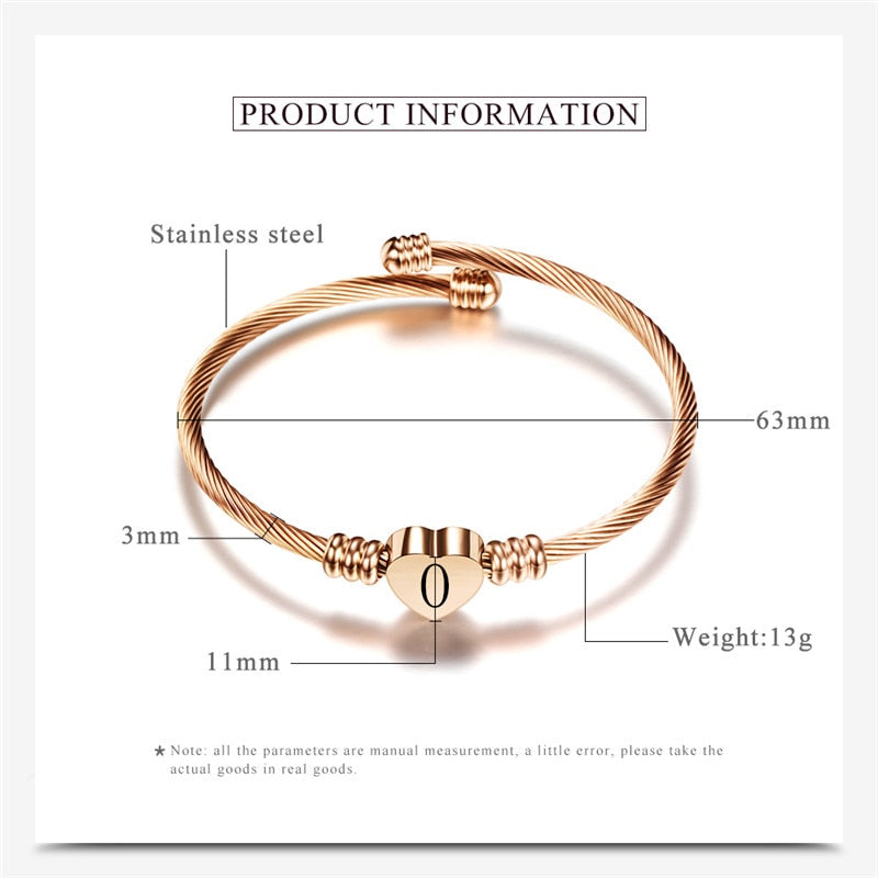 Letter Initial Bracelet - Personalized A-Z Jewelry | emerallda