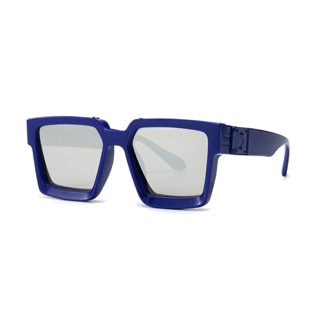 Retro Mirror Sunglasses - White Silver Mirror | emerallda