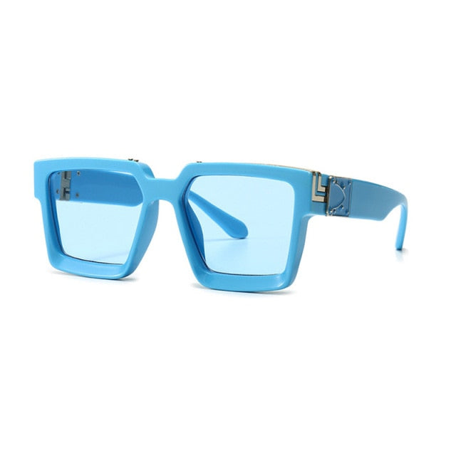 Retro Mirror Sunglasses - White Silver Mirror | emerallda